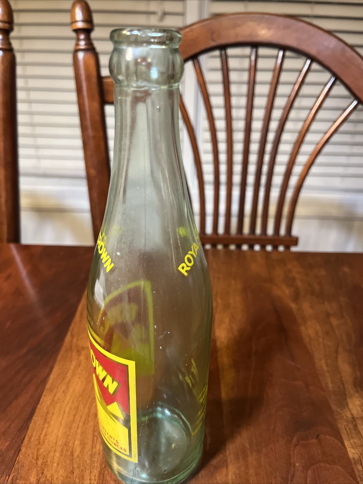 1953 Royal Crown Cola Soda Bottle Nehi Bottling 12oz Greenish Glass 6-286