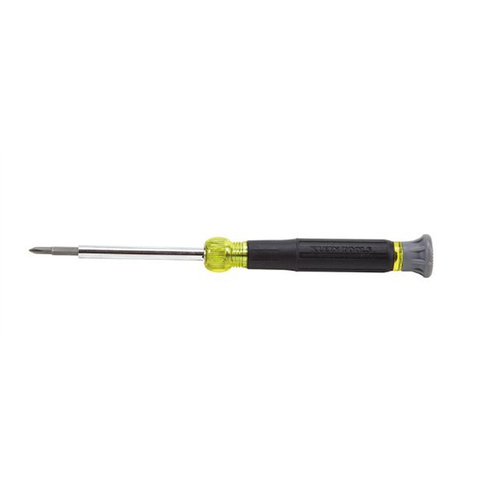 Klein Tools Multi-Bit Electronics Screwdriver, 4-in-1, Phillips, Slotted Bits