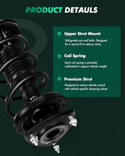Front Complete Struts Spring Assembly Rear Shocks Struts Fits 2004-2006 for