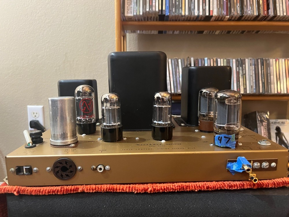 Heathkit W4-AM Amplifier with tubes **NICE** 