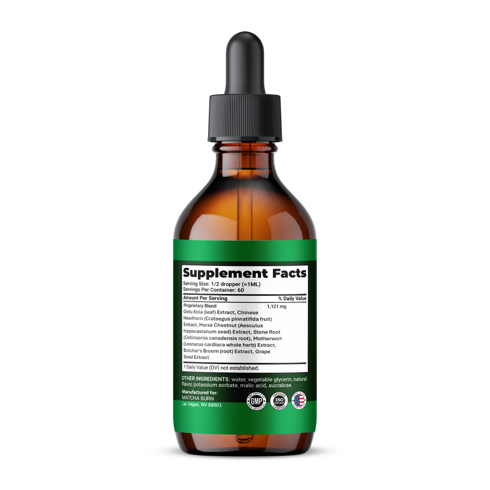 Matcha Burn Drops, Max Strength, MatchaBurn Liquid Supplement (10 Pack)
