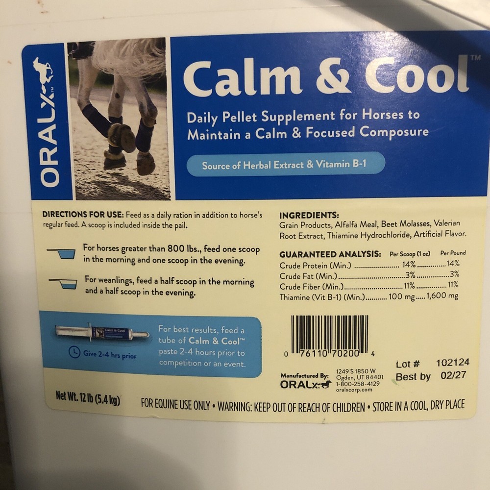 Calm & Cool Pellets, 12 lb