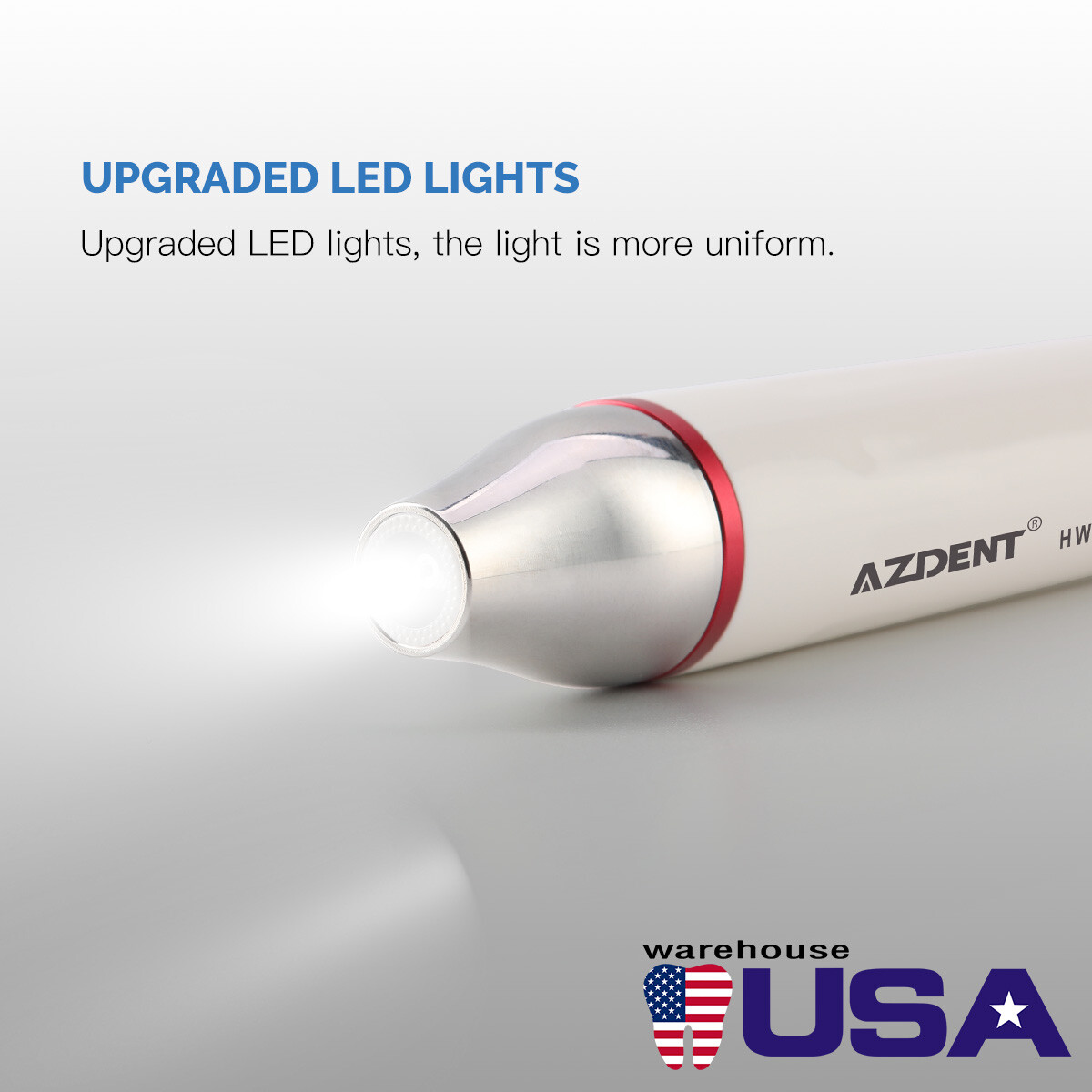 Dental LED Light Ultrasonic Piezo Scaler Handpiece Fit For EMS AZDENT