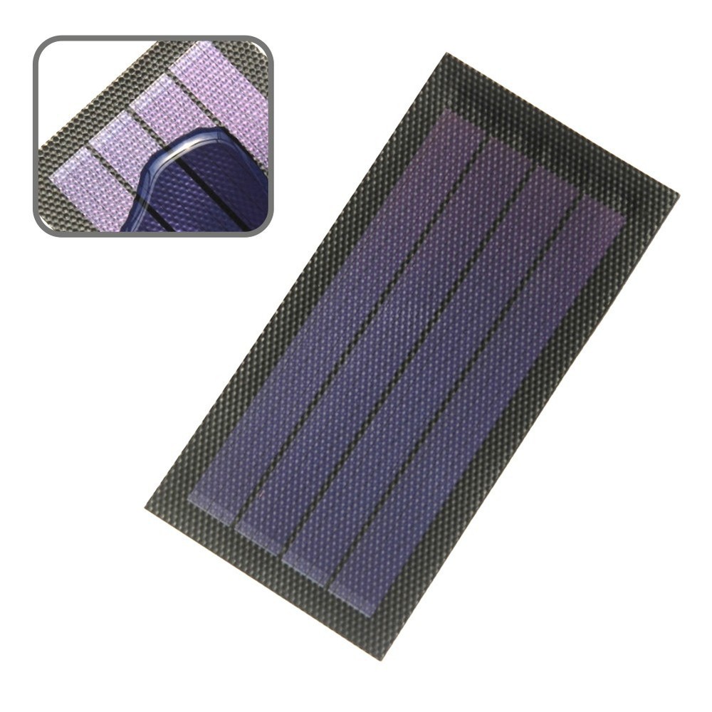 1W 6V Amorphous Silicon Solar Panel With High Light Absorption Ability