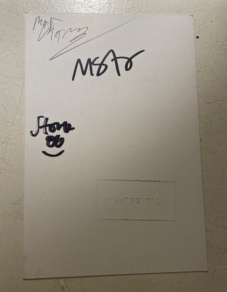 Stone Gossard Signed CD Art Card Painted Shield