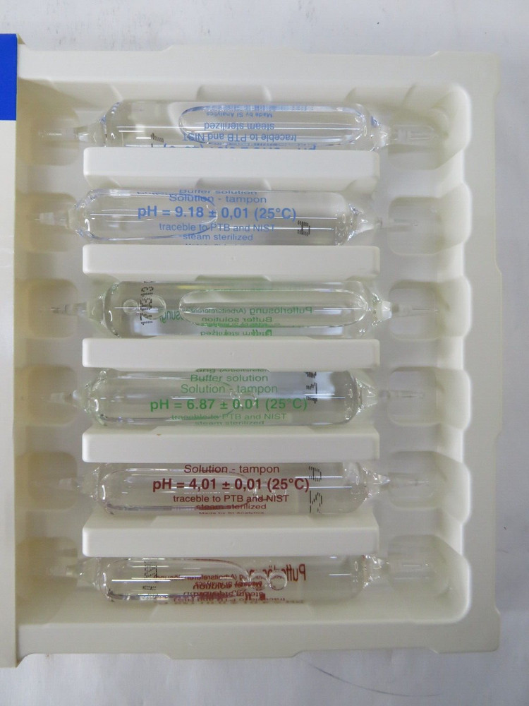 SI Analytics Reference Buffer Solutions In Glass Ampoules (6 Ampoules) L 4789