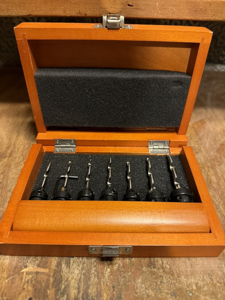 Countersink woodworking Drill Bit tools Set With Box