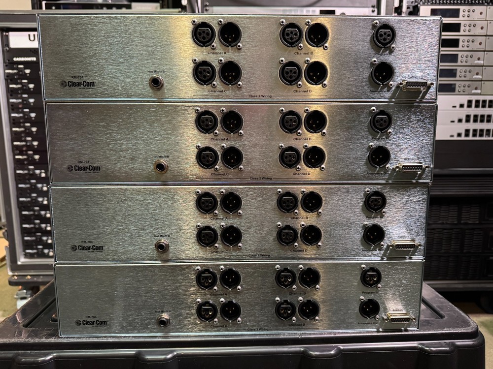 HME ClearCom 4-CH Remote Base Station Encore RM-704 Rack Mount Intercom System