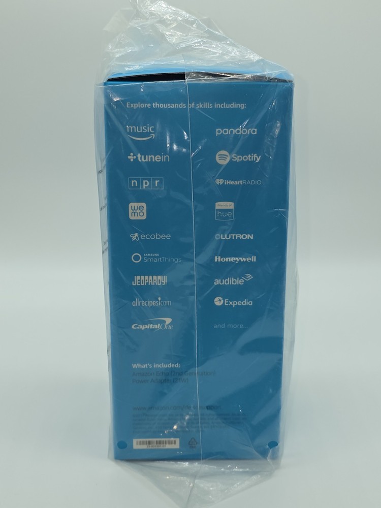 Amazon Echo 2nd Generation Smart Speaker w/ Alexa - NEW & SEALED! Heather Gray
