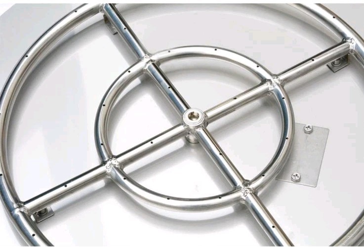 Stanbroil Stainless Steel 18" Round Flat Fire Pit Pan