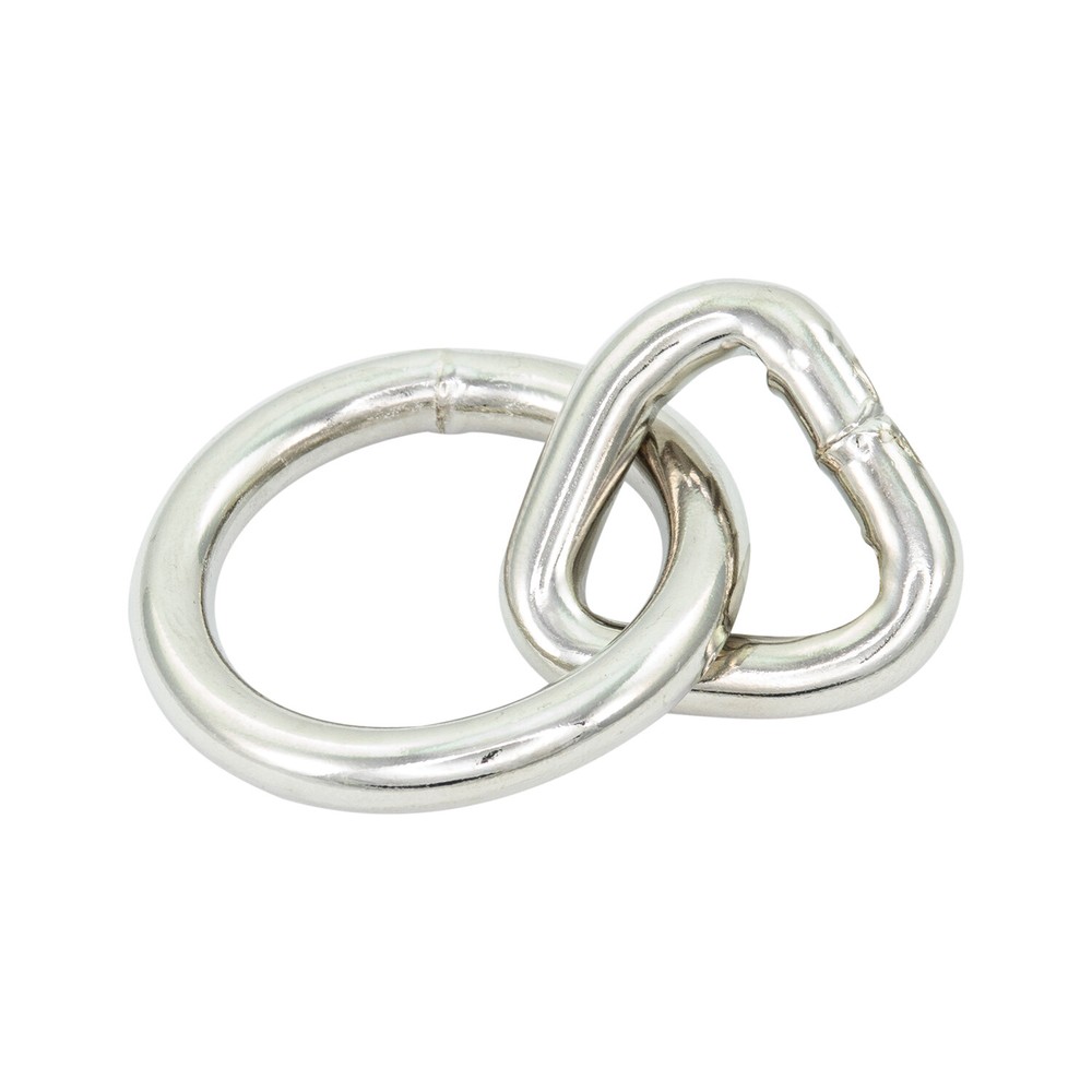 Medium 35mm Size Silver Bondage Rings - single ring - StudsAndSpikes