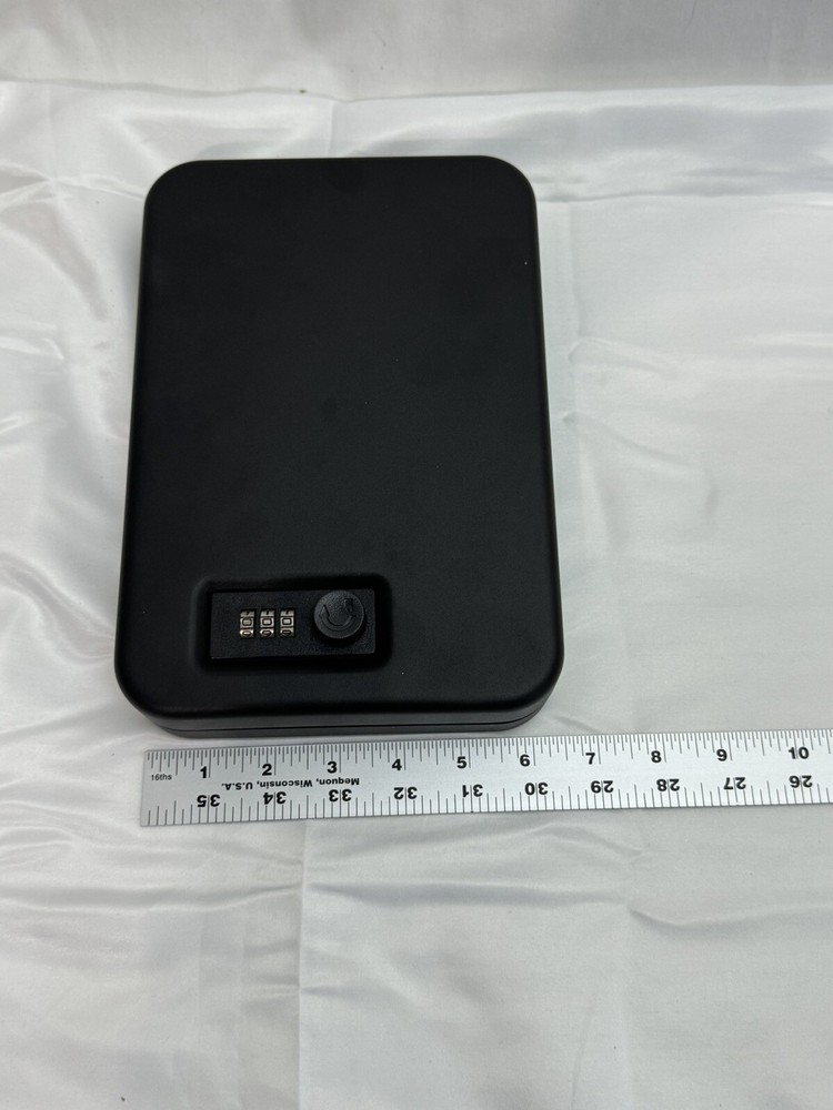 Gun Safe Combination Lock Box 3 Digit Code Security Cable Compact Portable