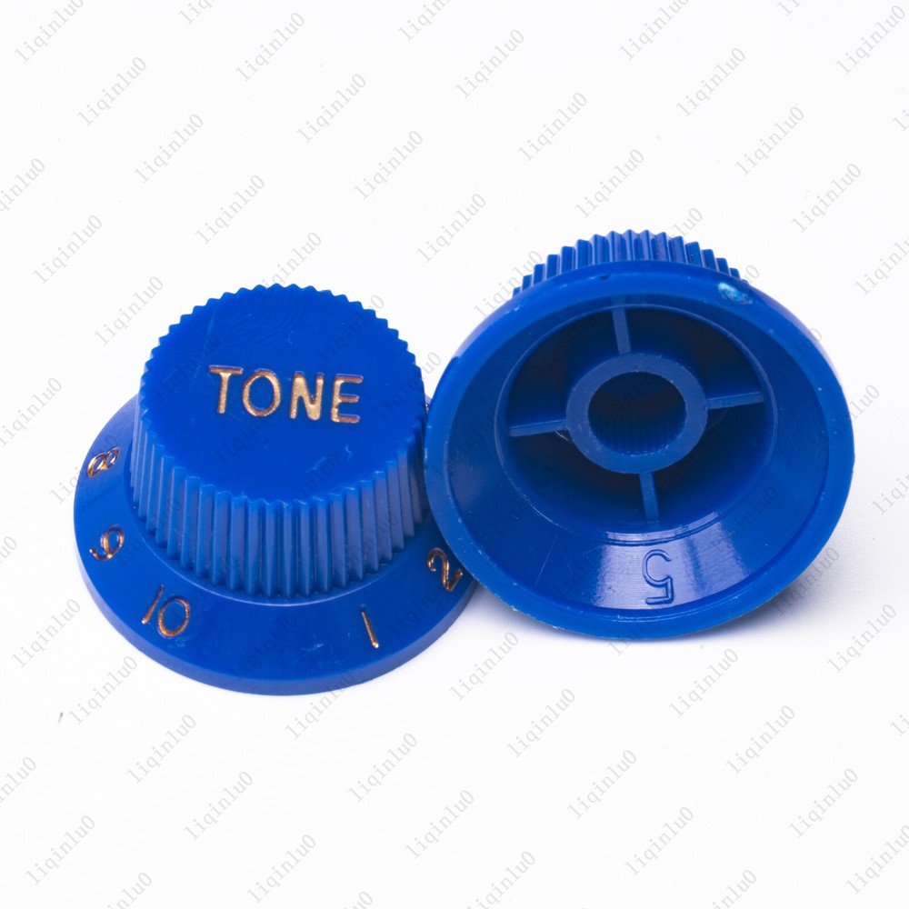 Blue/ Gold Numbers ST Electric Guitar Knobs Volume Tone Knob For Stratocaster