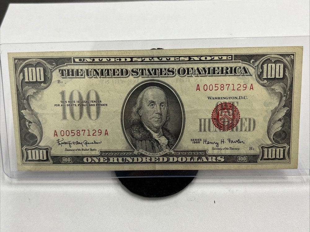 Series 1966 $100 United States Note Red Seal