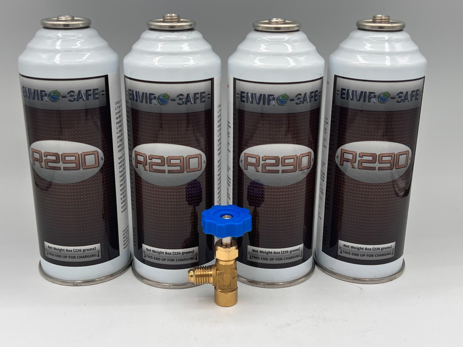 R290 Refrigerant - 4 Pack/tap (Approved for Fridges, Freezers and Ice Makers)