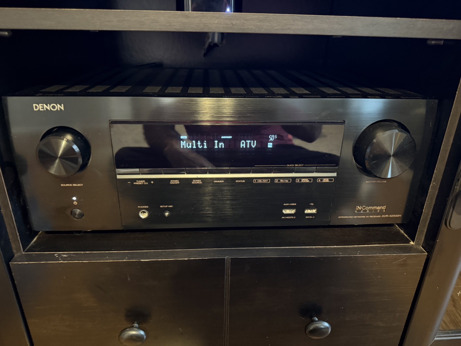 Denon AVR-X2500H 7.2ch AV Receiver Dolby Atmos DTS:X
