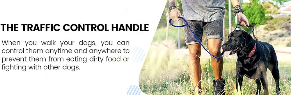 Multifunctal Dog Leash for Lar & Medium Dogs, Adjustable