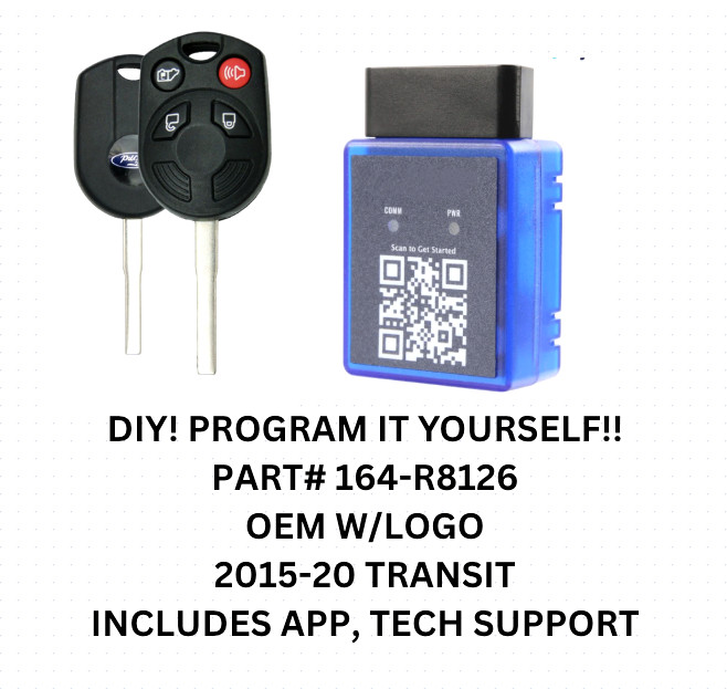 DIY BUNDLE FOR OEM FORD TRANSIT REMOTE KEY 164-R8126 PROGRAM YOURSELF!!