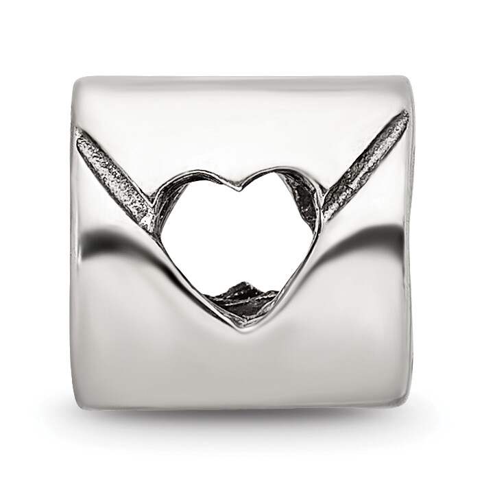 Silver Reflections Love Note Bead QRS203
