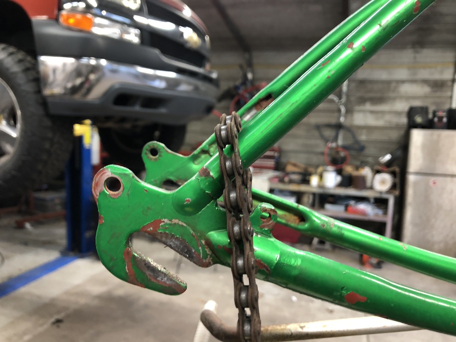 1979 Schwinn 20 inch Coaster frame stingray cantilever Lime Green