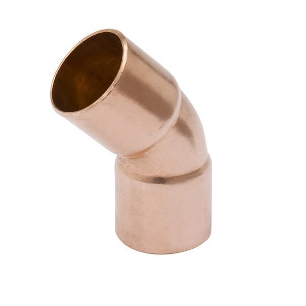 Copper W03059 2-1/8" 45° Copper Elbow Fitting