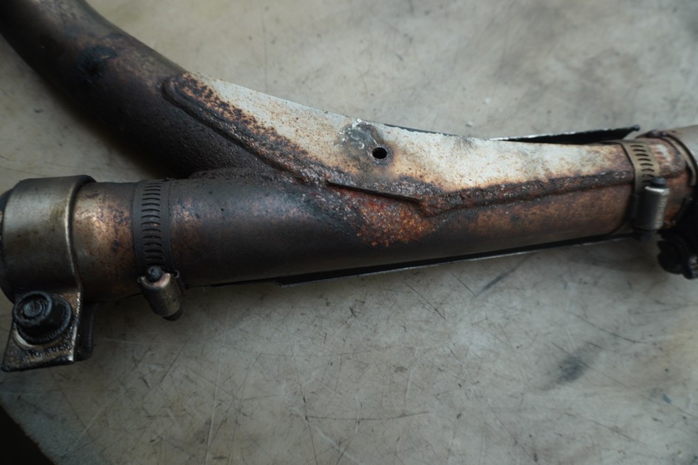 85 HARLEY DAVIDSON TOURGLIDE REAR HEADER PIPE E-158