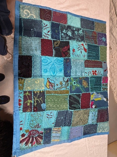Large Patchwork Quilt - 58x72 - Hand made wall hanging