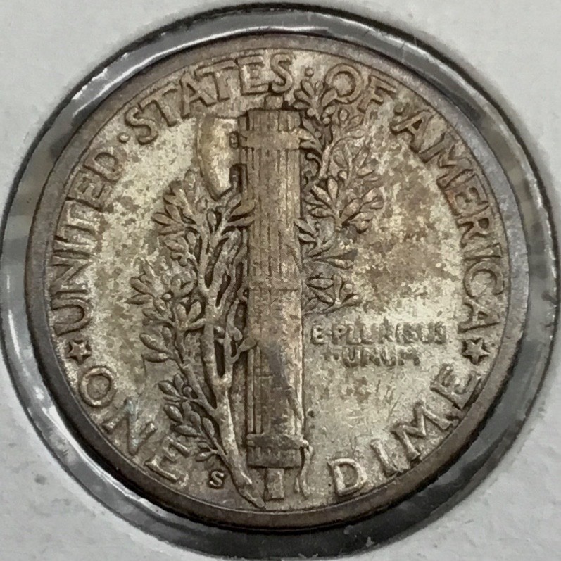 1929-S 10C Mercury SILVER Dime