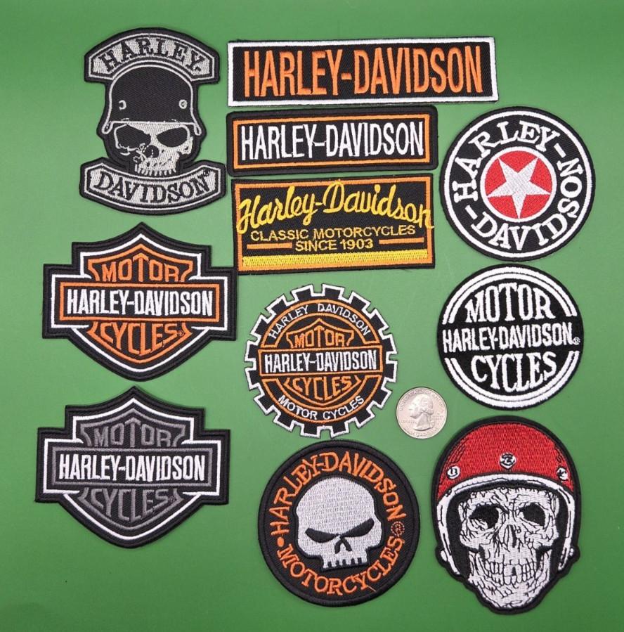 HARLEY-DAVIDSON PATCH LOT OF 11 NEW