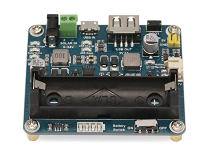 Solar Power Management Module for 6V~24V Solar Panel Supports Solar Panel/USB
