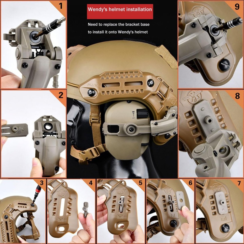ARC Rail Adapter for Tactical Helmets, Fast Helmets Accessories Compatible wi...