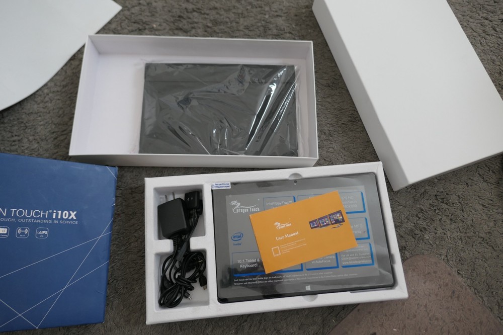 Dragon Touch i10X 10.1" Tablet Bundle Windows 10 Intel Microsoft