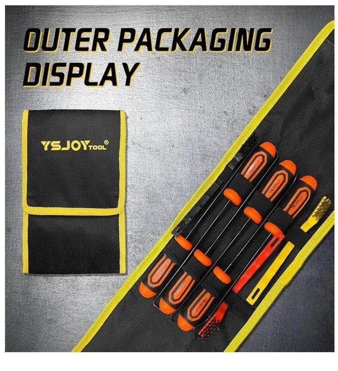 YSJoyTool 9-Pc Precision pick and hook, With three wire brushes,and Case.