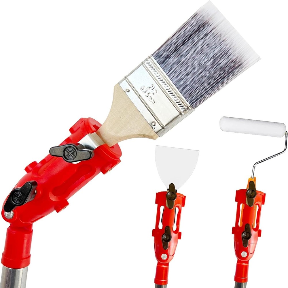 Multi Angle Paint Brush Extender Long Handle Extension Pole For Painting Tools