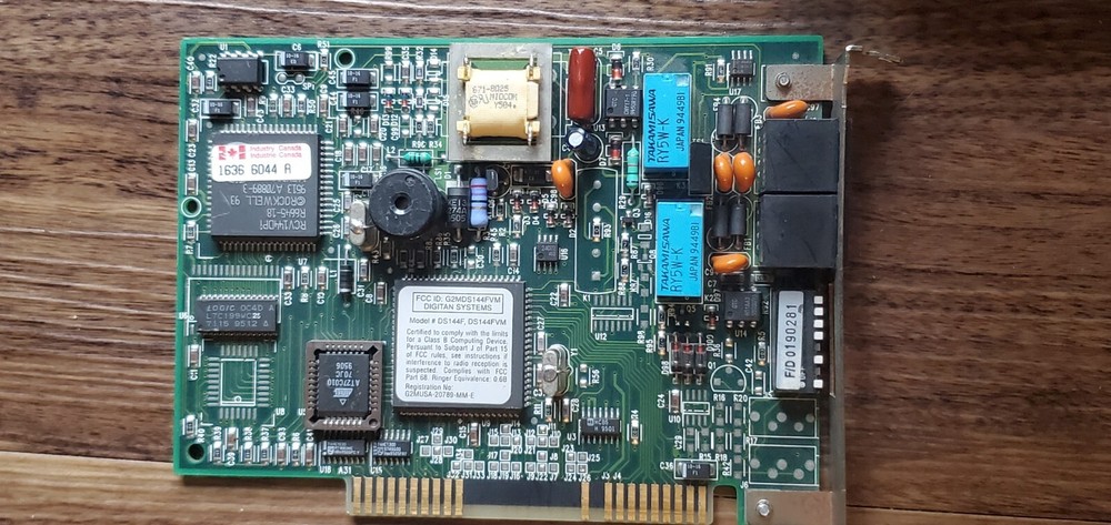 Digitan Systems DS144FVM 14.4K Internal ISA Fax Modem Card