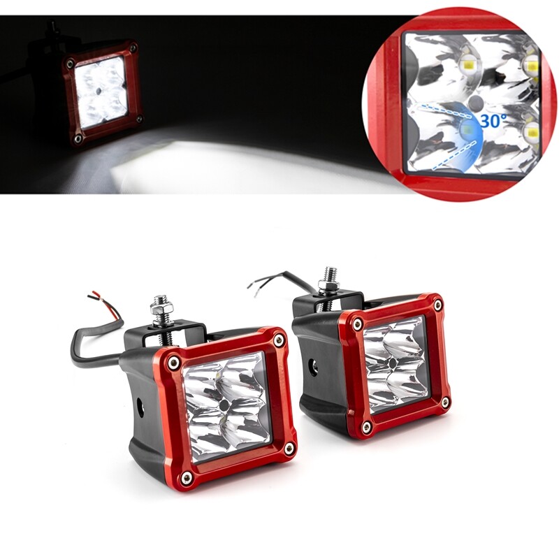 For Polaris Ranger/ RZR 800/ 900/ 1000/ Turbo 3'' LED Cube Pod Light Driving Fog