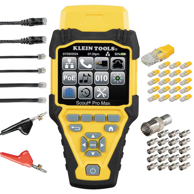 Klein Tools Scout Pro Max Network Cable Tester With Remote Set- NO SHIP CA