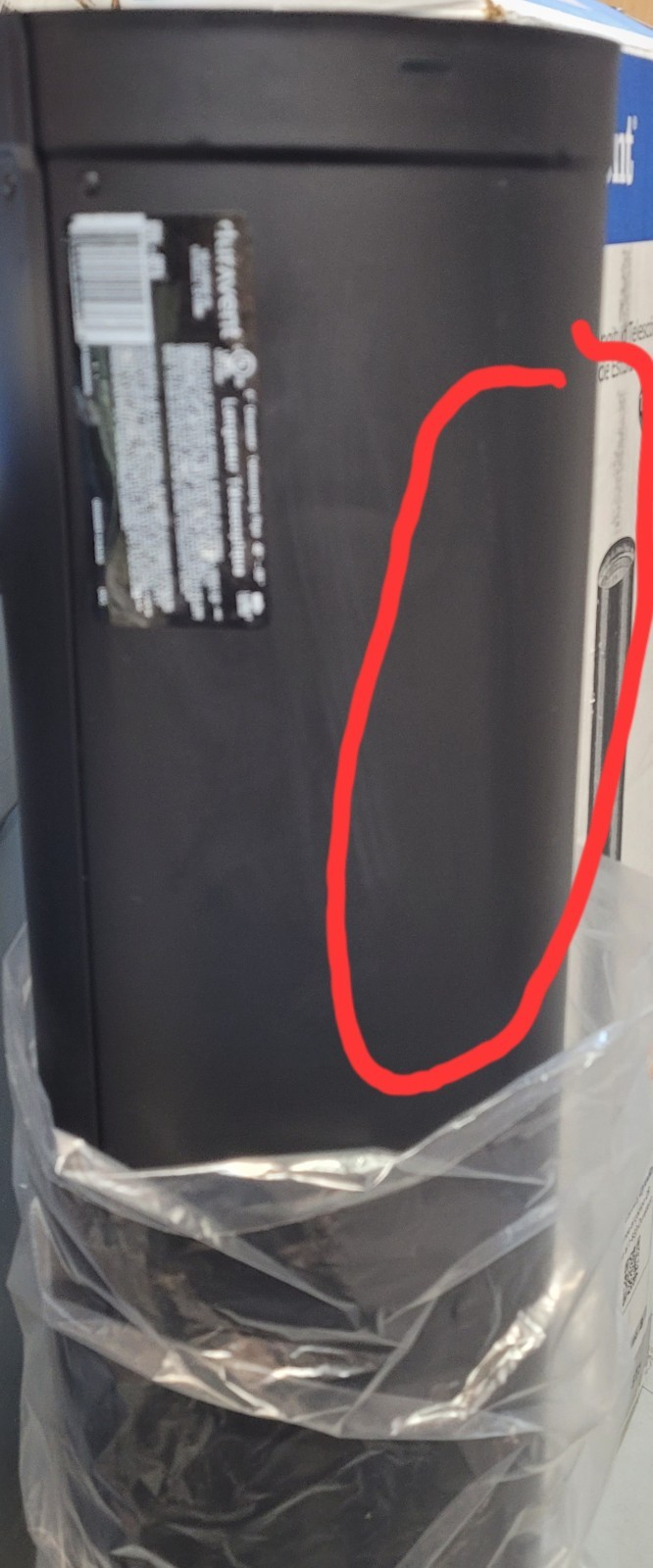 DuraVent 6DVL-68TA 6 in. x 40" 68" Telescoping Chimney Stove Pipe Black READ