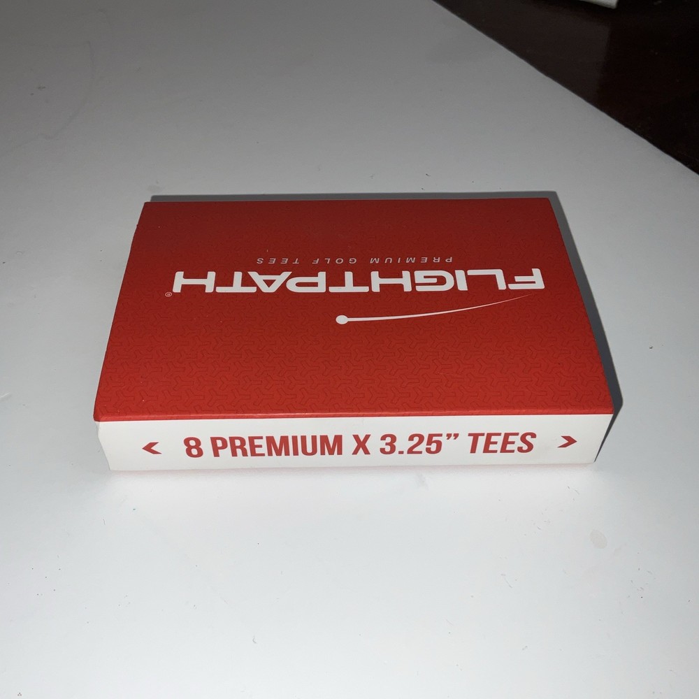 FlightPath Premium Golf Tees Durable Plastic 3 ¼" Tall 8 Pack New
