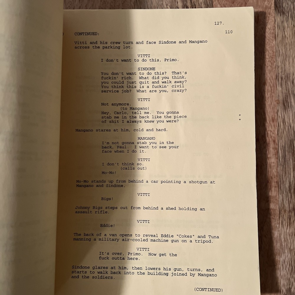 ANALYZE THIS original SCRIPT ROBERT DE NIRO, BILLY CRYSTAL from set Rev. 6/17/98