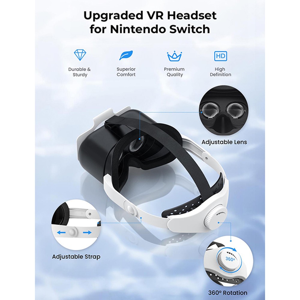 Adjustable Strap Adjustable Lens Gaming Console HD 3D VR Glasses For Switch/OLED