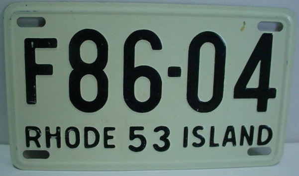 1953 Bicycle License Plates
