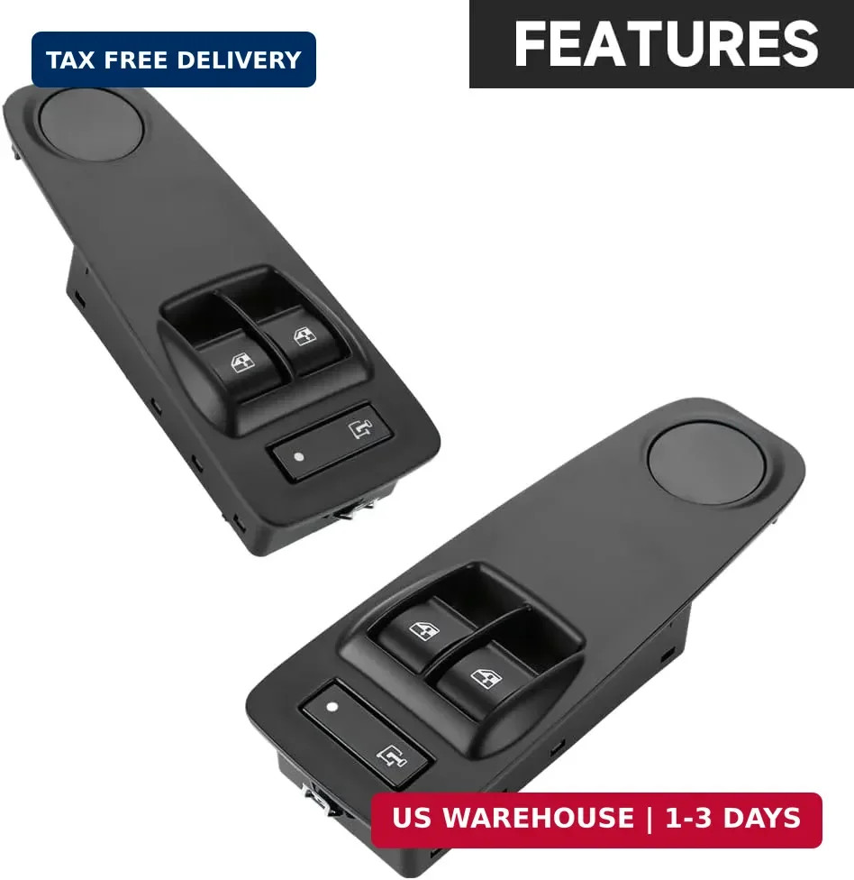 Front Driver Side Master Power Window Switch - Compatible for Ram ProMaster 1500