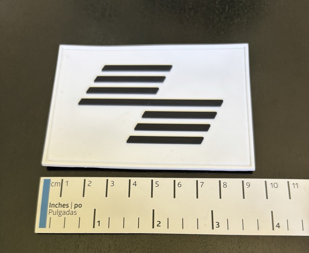 HYROX Patch Hook (White W/ Black Stripes