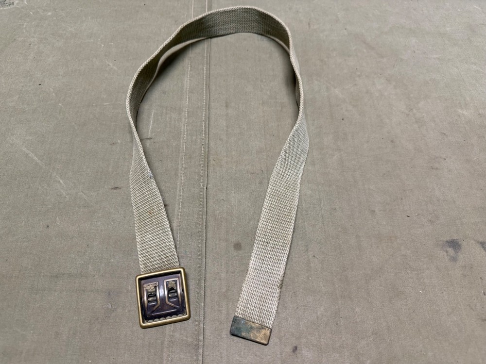 ORIGINAL WWII US ARMY INFANTRY M1938 TROUSERS WAIST BELT-SMALL,