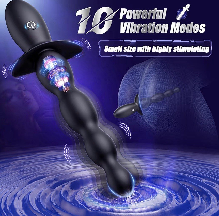 BEISAR Anal Vibrator Beginner-Friendly 10 Vibrating Butt Plug with APP Control