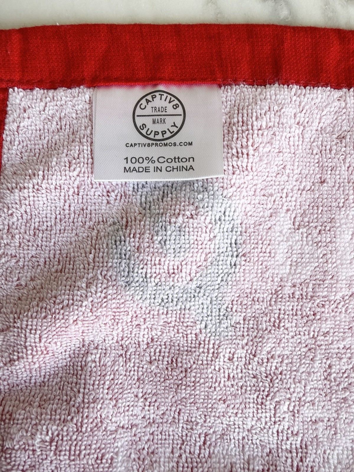 PELOTON Sweat Workout Gym Towel Red 42x12 (New - No Packaging)