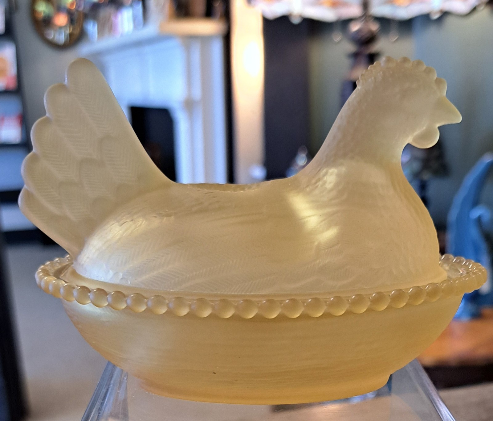 Set Of 6 Hen On Nest, COMPLETE SET OF SATIN ROSE'S CLOSET