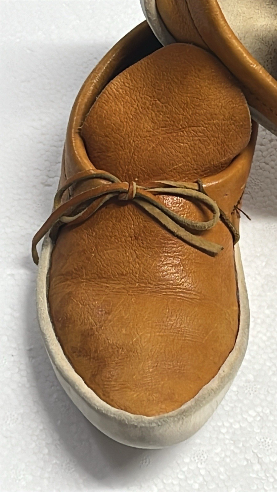 Original Kaibab Mocassins Traditional Navajo Leather Lace No Size 9.5” Length