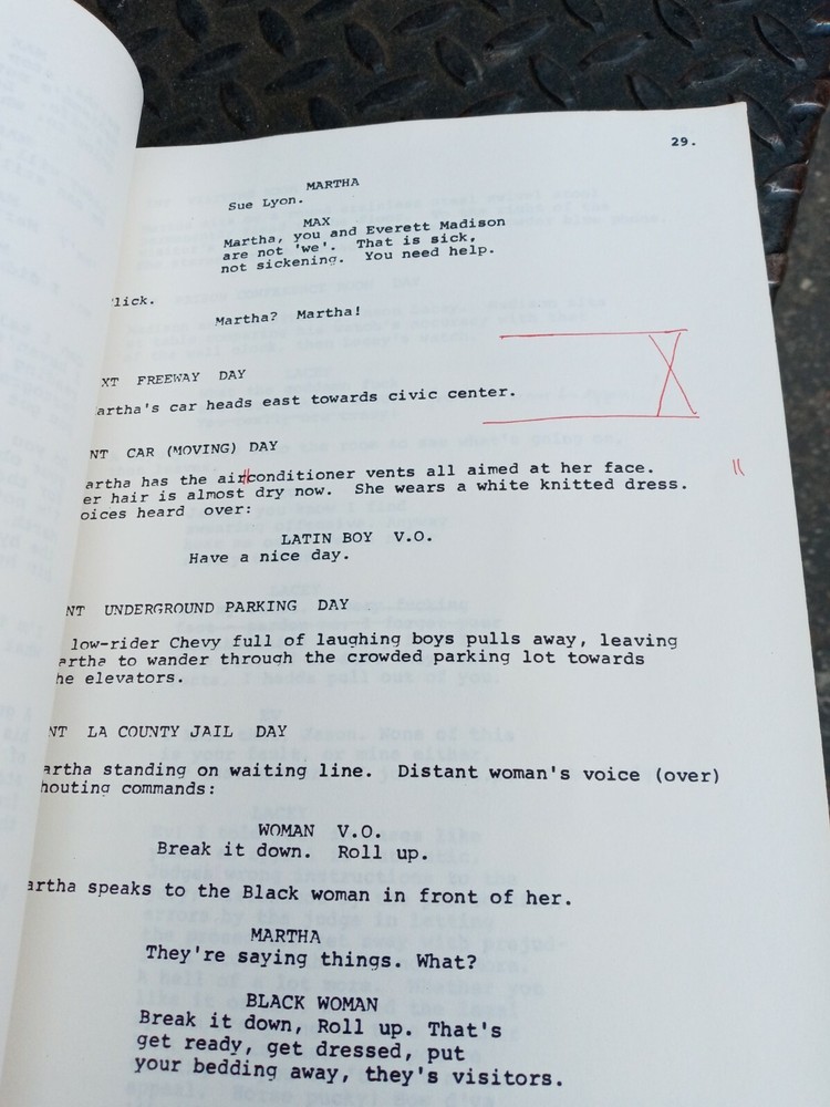 Roy Thinnes Original Script Screenplay The Thrusday Woman